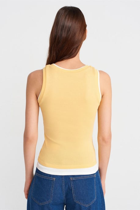 Mouwloze Ribbel Katoenen Blouse - Image 2
