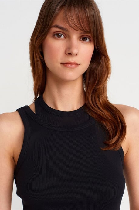Katoenen Geribbelde Crop Top - Image 3