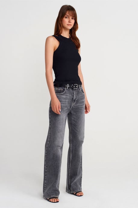 Katoenen Geribbelde Crop Top - Image 4