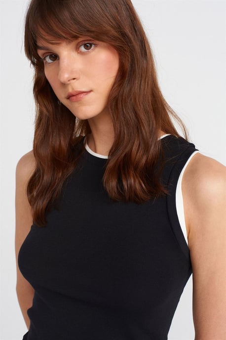 Mouwloze Ribbel Katoenen Blouse - Image 3