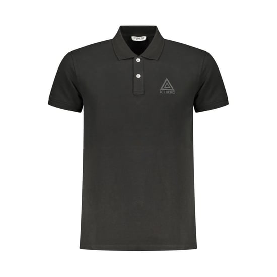 Zwarte Poloshirt Met Logo Van Een Ijsbergdriehoek - Image 1