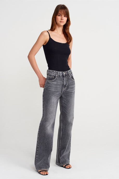 Slim Fit Geribbelde Katoenen Camisole Top - Image 4