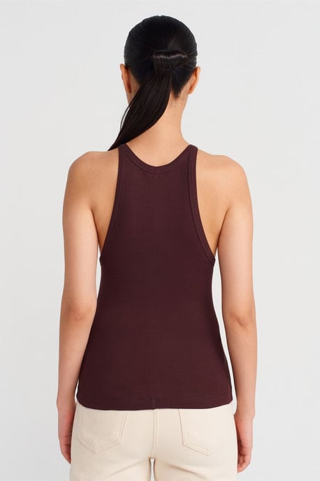 Geribbelde Katoenen Mouwloze Cami Blouse - Image 2