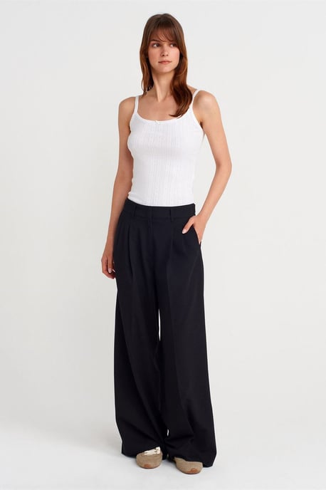 Slim Fit Geribbelde Katoenen Camisole Top - Image 4
