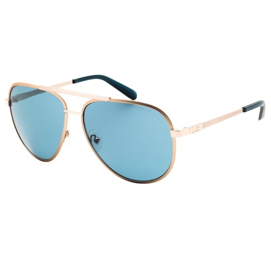 Guess Zonnebril Met Blauwe Glazen En Gouden Montuur - Image 2
