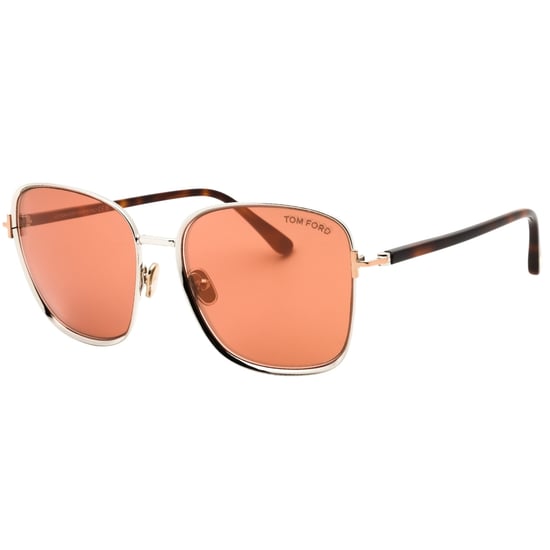 Tom Ford Zonnebril Met Glanzend Donker Ruthenium Montuur En Bruine Spiegelglazen - Image 2