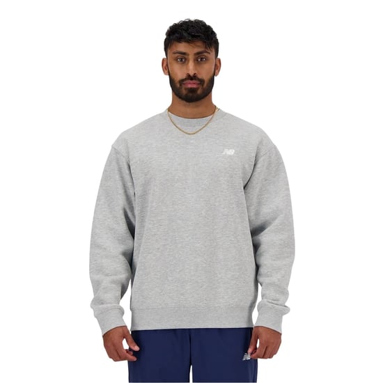 New Balance Heren Crew Neck Regular Sweatshirt (Grijs) - Image 1