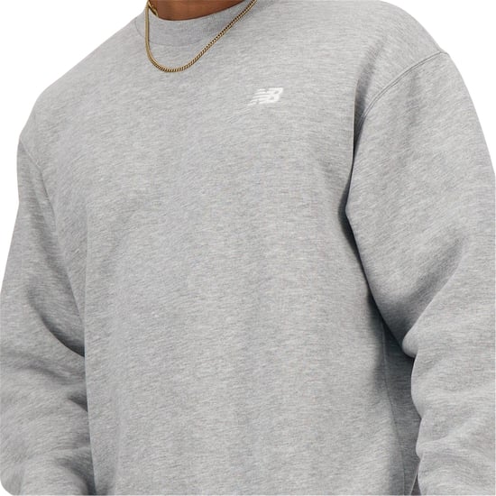 New Balance Heren Crew Neck Regular Sweatshirt (Grijs) - Image 3