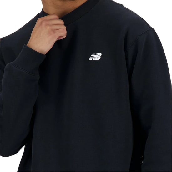 New Balance Heren Crew Neck Regular Sweatshirt (Zwart) - Image 3