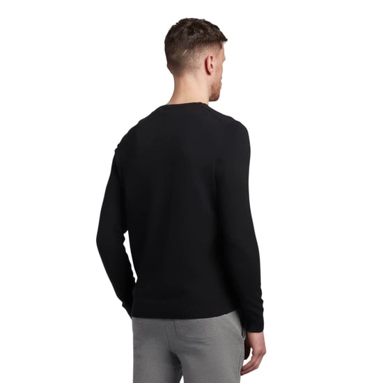 Lyle & Scott Herentrui met kraag en logo (Jet Zwart) - Image 2