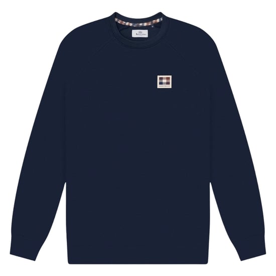 Aquascutum Active Patch Crewneck Marineblauw - Image 1