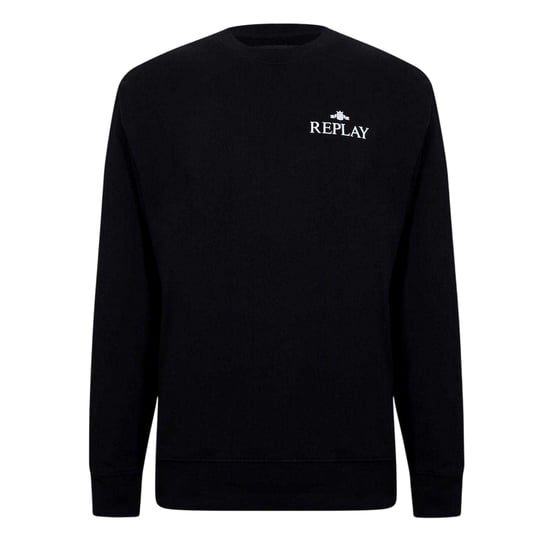 Replay Heren Sweatshirt met Ronde Hals en Logo (Zwart) - Image 1