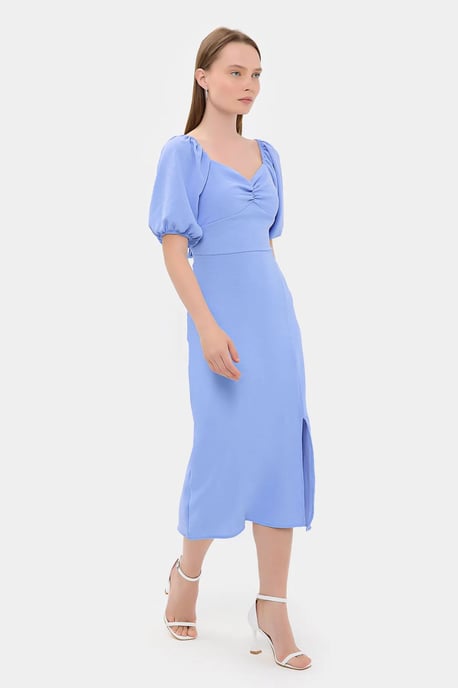 Sweetheart Hals Midi Jurk met een Zijsplit - Image 2
