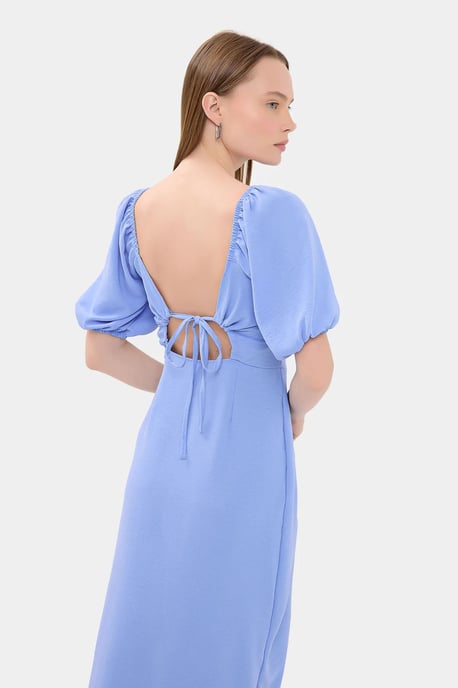 Sweetheart Hals Midi Jurk met een Zijsplit - Image 3