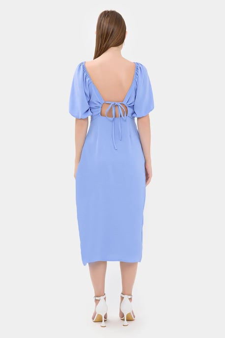 Sweetheart Hals Midi Jurk met een Zijsplit - Image 4