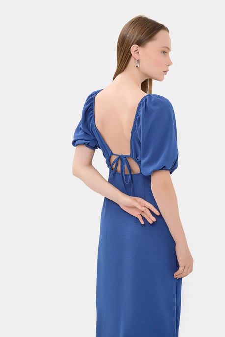 Sweetheart Hals Midi Jurk met een Zijsplit - Image 2