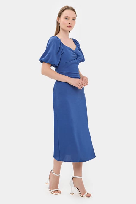 Sweetheart Hals Midi Jurk met een Zijsplit - Image 3