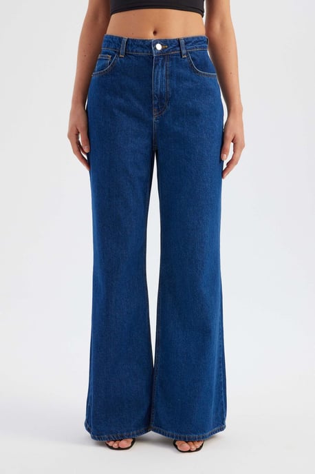 Hoge taille recht gesneden jeans - Image 2
