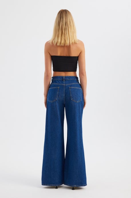 Hoge taille recht gesneden jeans - Image 4