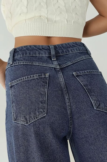 Hoge Taille Wijde Pijpen Jeans - Image 5