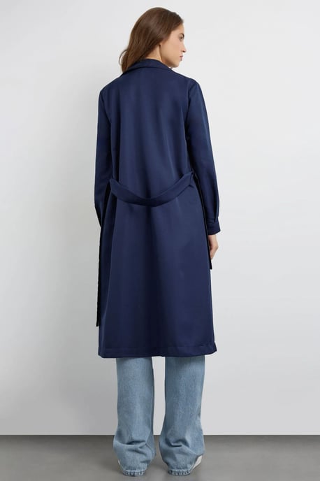 Dubbelzijdig Gordijn Trenchcoat met Ceintuur - Image 5