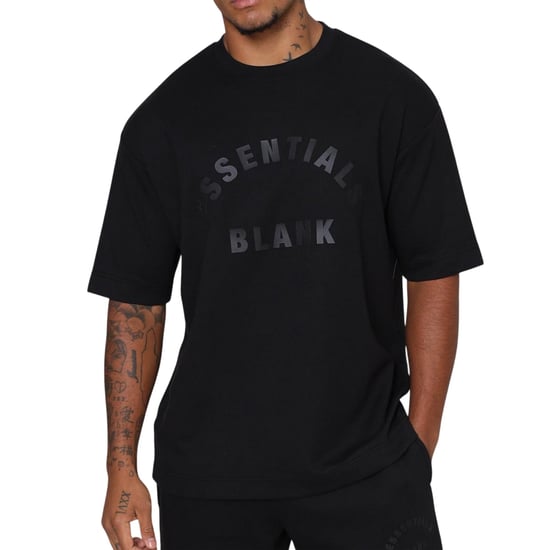 Blank Essentials Heren-T-shirt met ronde hals (Zwart) - Image 3
