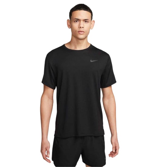 Nike Heren T-shirt Miler met Swoosh en reflecterende details (Zwart) - Image 2