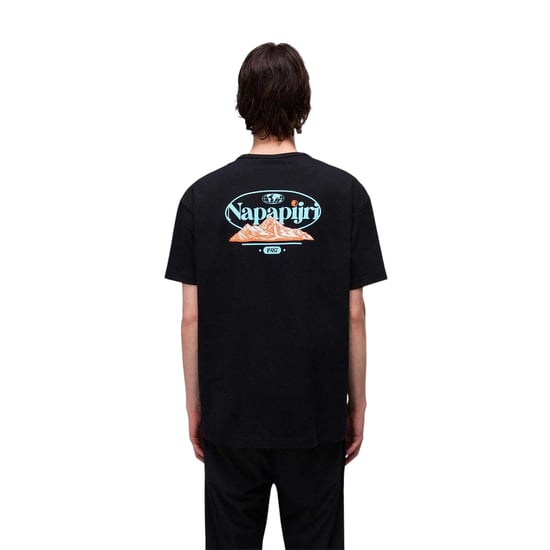 Napapijri Grafisch T-shirt voor heren (Zwart) - Image 2