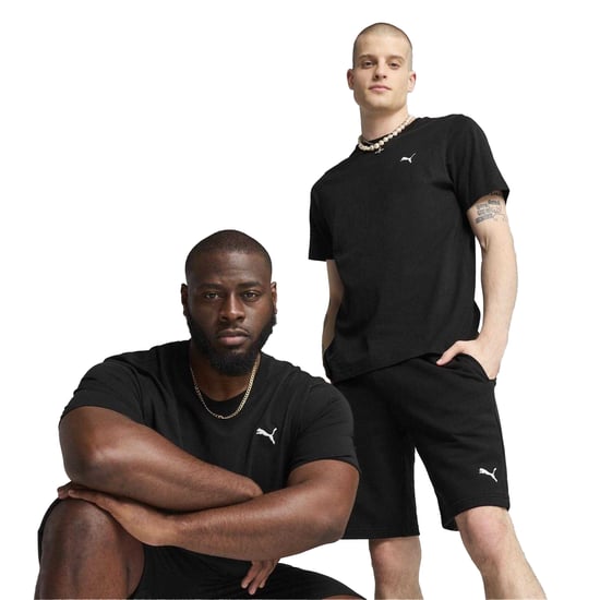Puma Heren T-shirt met klein logo, normale pasvorm (Poema Zwart) - Image 4