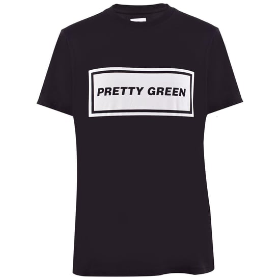 Pretty Green Heren Iconisch T-Shirt (Zwart) - Image 1