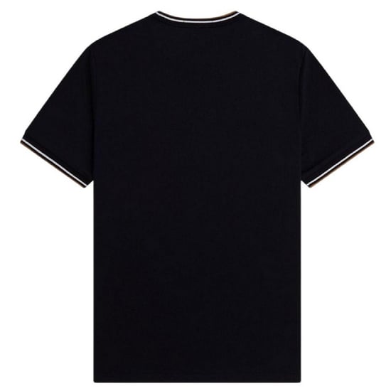 Fred Perry Heren T-shirt met tip (Zwart) - Image 3