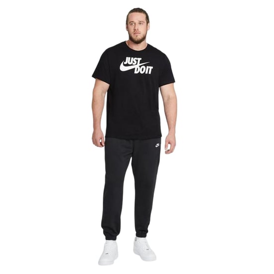 Nike Heren Just Do It Swoosh T-shirt (Zwart/Wit) - Image 5