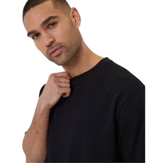 Threadbare Heren T-shirt met wafelpatroon, normale pasvorm (Zwart) - Image 3