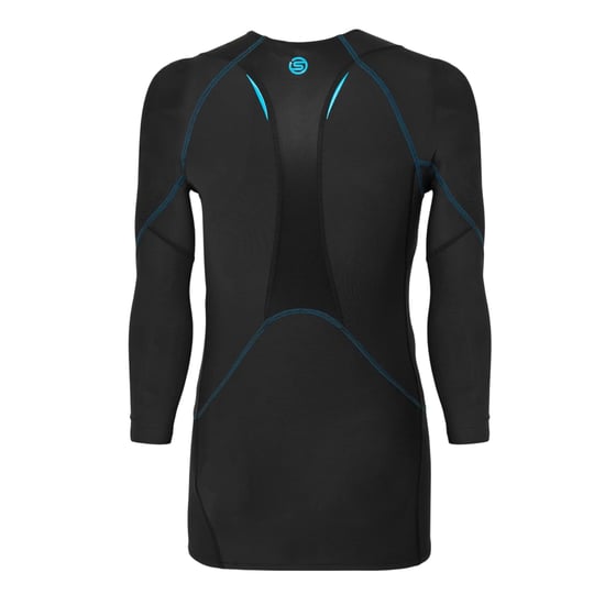 Skins Heren Contrast Detail Fitted Technische Top (Zwart) - Image 2