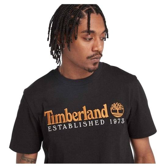 Timberland Heren Heritage Katoenen T-Shirt (Zwart, Wit) - Image 3
