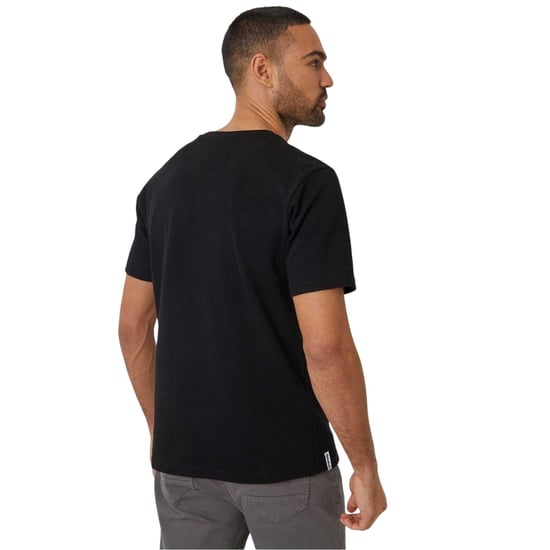 Threadbare Heren-T-shirt met ottoman-print (Zwart) - Image 2
