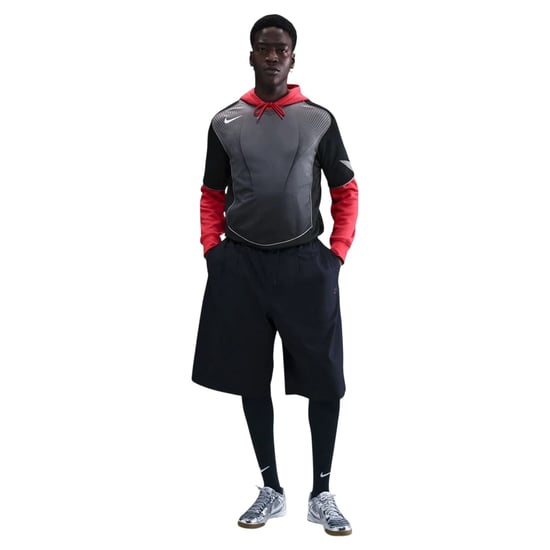 Nike Heren T90 Logo T-shirt met korte mouwen (Zwart/Grijs) - Image 3