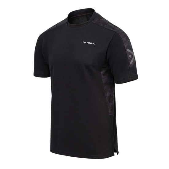 KooGa Mens Panels Crew Neck T-Shirt (Black) - Image 3