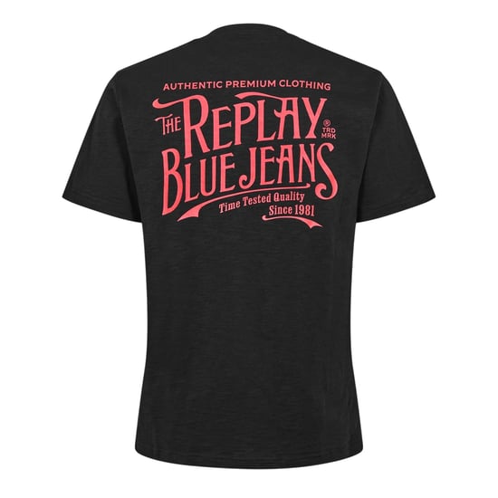 Replay Heren Back Jeans Logo T-Shirt (Zwart) - Image 2