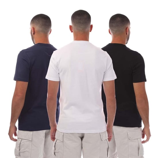 Modern Amusement Mens Cali Crown Cotton T-Shirt (Pack of 3) (Black/White) - Image 2
