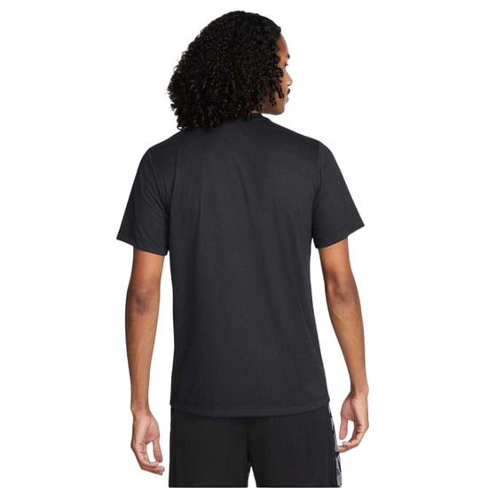 Nike Heren Legend Swoosh Dri-FIT T-Shirt (Zwart/Zilver) - Image 2