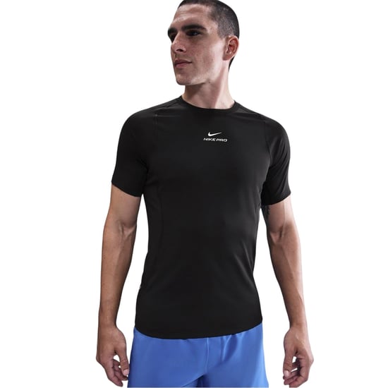 Nike Heren Pro Dri-FIT Fitted Top (Zwart, Wit) - Image 2