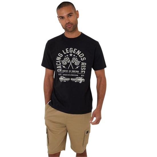 Threadbare Unisex Adult Neilson Regular T-Shirt (Black) - Image 2
