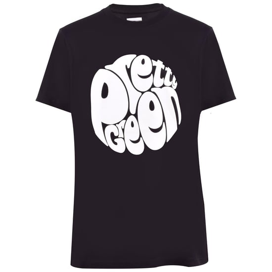 Pretty Green Heren-T-shirt met ronde hals en groot logo (Zwart) - Image 1