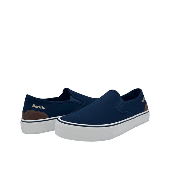Bench Dalton Canvas Slip On Men's Navy Trainers - Image 3