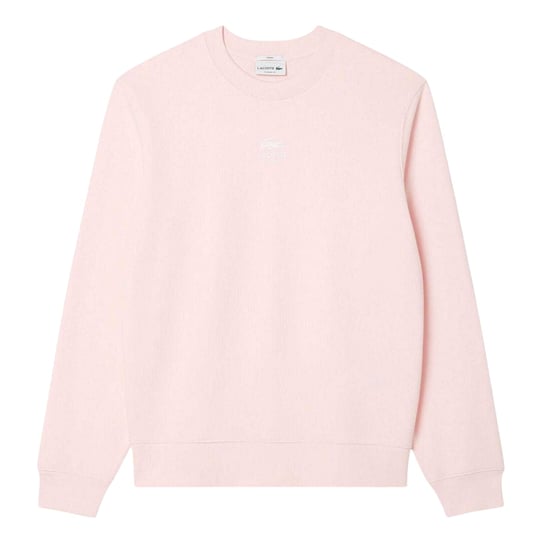 Lacoste Unisex fleece-sweatshirt met logo voor volwassenen (Roze) - Image 1