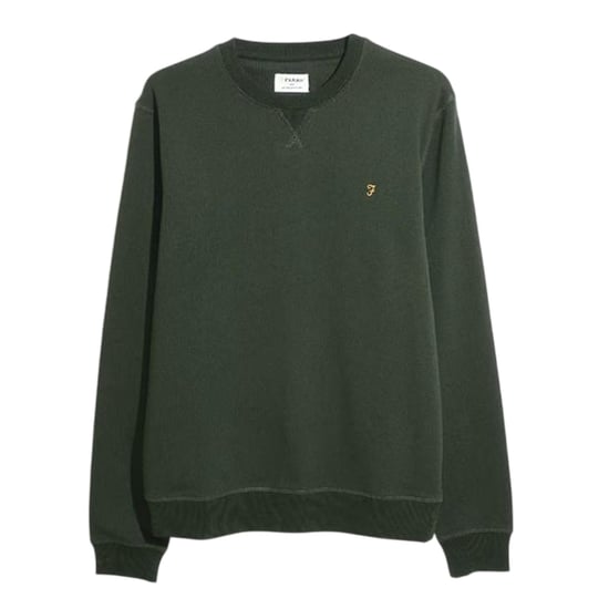 Farah Heren-sweatshirt met ronde hals van biologisch katoen (Evergreen) - Image 1