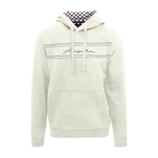 Aquascutum Heren Signature Regular-hoodie (Boter) - Image 1