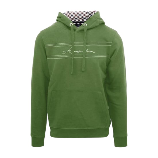 Aquascutum Heren Signature Regular-hoodie (Militair Groen) - Image 1