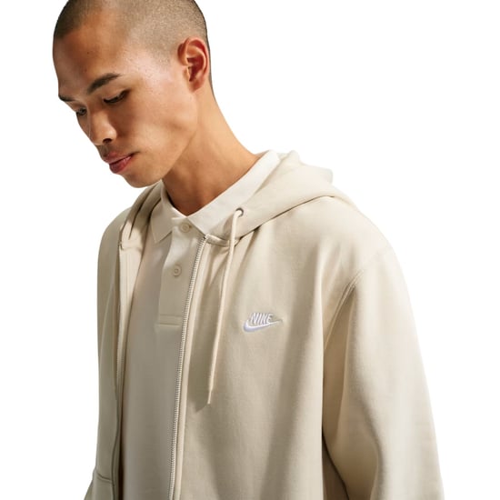 Nike Heren-sportkleding: Club-hoodie met doorlopende ritssluiting (Licht Khaki) - Image 4